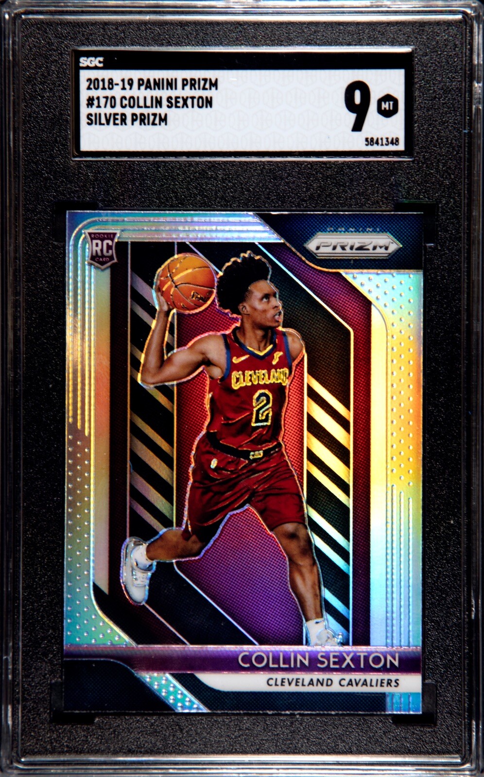 COLLIN SEXTON 2018-19 PANINI PRIZM #170 SILVER PRIZM RC SGC 9 MINT