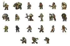 2.5" Metal Slug Enemy Character Pixel Glossy Waterproof Vinyl Sticker Art