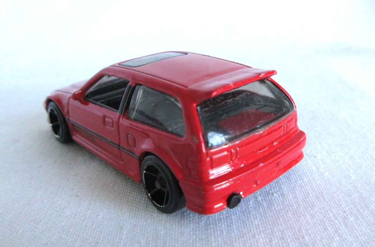 HOT WHEELS 1:64 DIECAST 2013 1990 HONDA CIVIC EF HATCH RED LOOSE