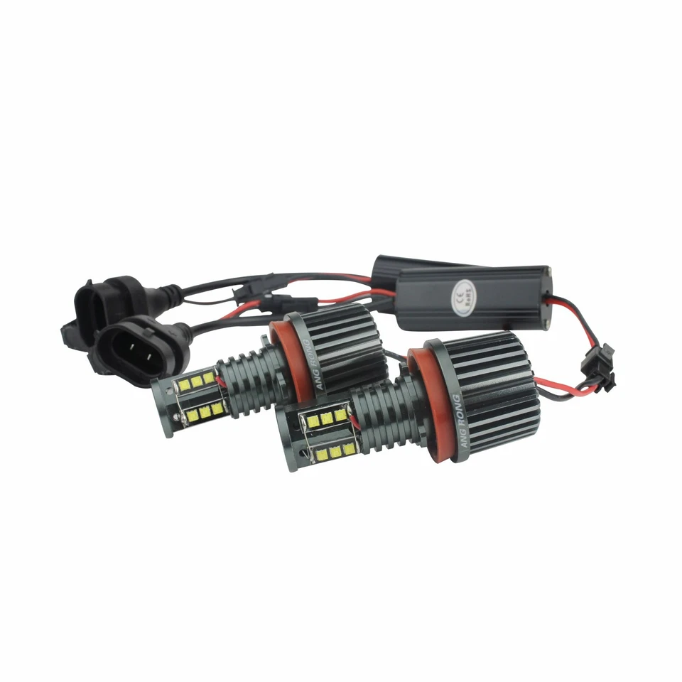 2x 60W Angel Eyes LED Phare Avant Pour BMW E82 E87 E88 E84 X1 E70 X5 E72 E89 Z4 - Photo 3/4