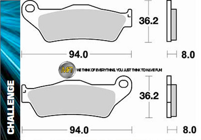 FOR HUSQVARNA CR 125 2010 10 FRONT SINTERED BRAKE PADS BRAKING METAL