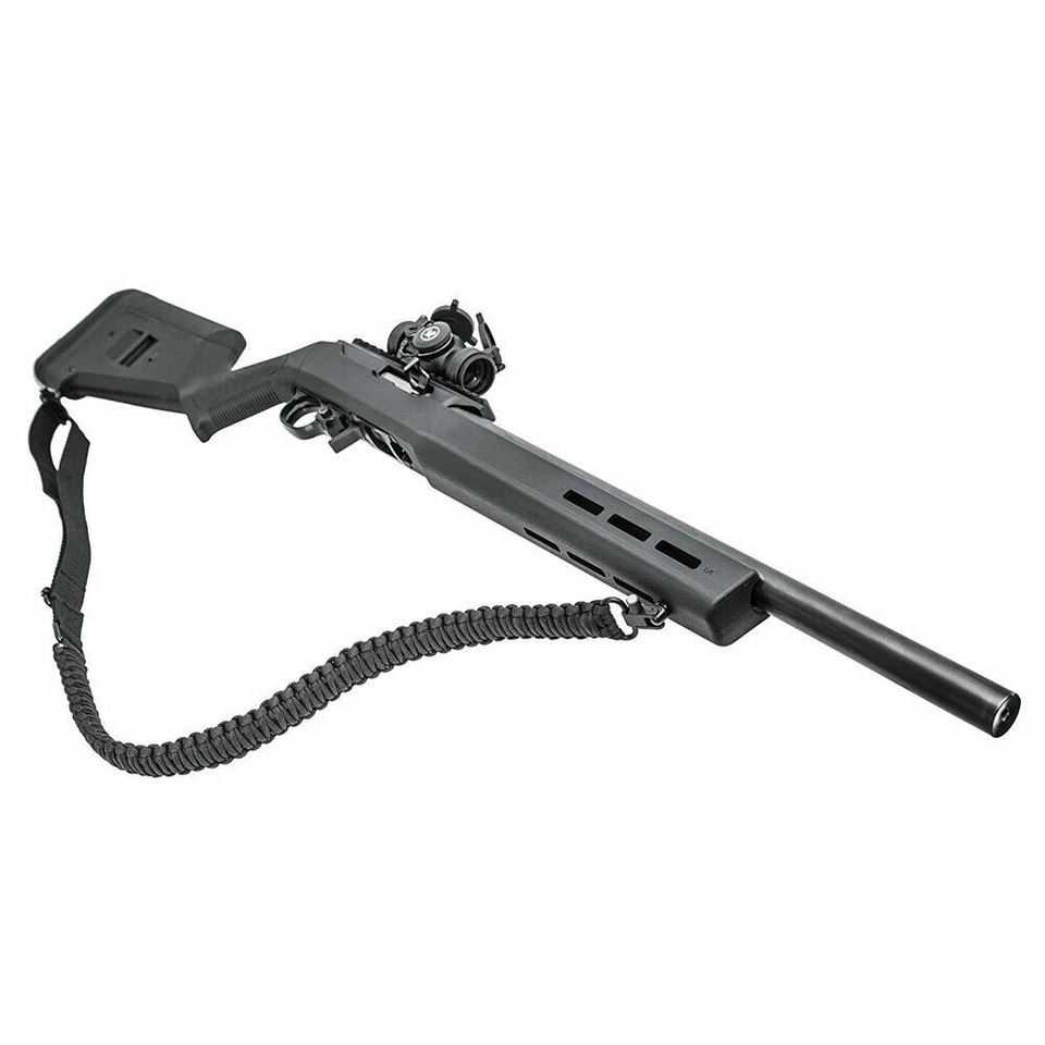 Tactical 550 Paracord Rifle Gun Sling Shotgun Crossbow 2 Point Adjustable Swivel - Image 4 of 4