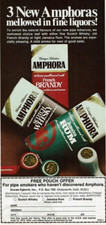 1972 Vintage Print Ad 3 New Amphoras mellowed in fine liquors Pipe Tobaccos