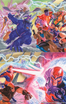 Alex Ross Connecting Cover Set 2023 X-Men #25-26 Dark X-Men Uncanny Avengers #1
