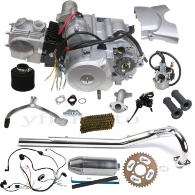 125cc Engine Motor Electric Start w/Reverse for ATV Quad Golf Apollo TRX90 110cc