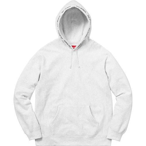 Supreme State Hooded Sweatshirt Ash Grey