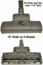 Turbo Nozzle Head Hardwood Bare Floor Brush with Brushroll for Shop Vac Vacuum