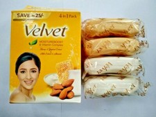 Velvet Herbal Soap Combo Eco Pack(4 in 1)380g Glowing & Radiant Skin Bathing Bar