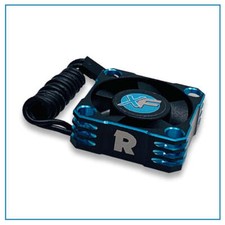 ALUMINUM 30X30MM  BLUE/BLACK  BALL BEARING FAN