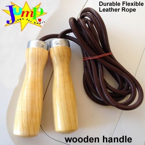 2.85 Meter LEATHER SKIPPING JUMP SKIP JUMPING ROPE  BALL BEARING SWIVEL Boxing - Picture 1 of 3