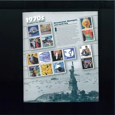 United States 1970's Celebrate The Century 33¢ Postage Stamps #3189 Full Sheet