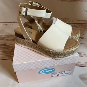 NEW NWT Soda Womens Espadrille Shoes Sandals Off White Topic-S Size 6.5 Fit 7 | eBay