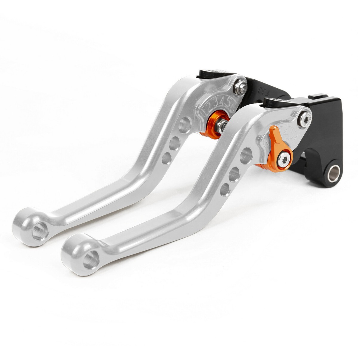 Leviers Courts CNC Noir Pour Triumph Speed Triple 955i (1997) - Paire, Origine France, Neuf