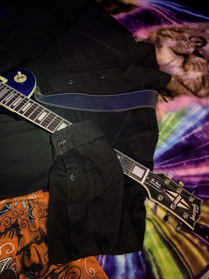 Shrine De Oppressor Liber Manga Larga Puro Ennegrecido Hecho en Hollywood EE. UU. Cal Foto 3 de 4