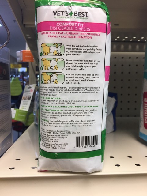 vet's best disposable diapers