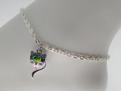 VIXEN Hot Wife Anklet, Threesome Anklet, MFM FMF Anklet, Silver Anklet, Swingers