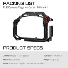 TILTA TA-T45-FCC-B Full Camera Cage Rig Camer...