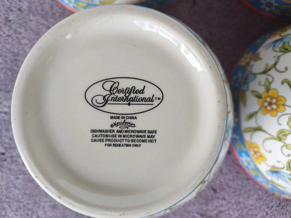 Certified International Torino Ice Cream Dish Bowl 11692471 5" by 3.5"Set of 4 - Изображение 4 из 4