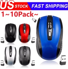 Wireless Optical Mouse Mice 2.4GHz USB Receiver For Laptop PC Computer DPI lot