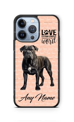 Customize Cane Corso Black Dog Personalized Phone Case Cover for iPhone Samsung