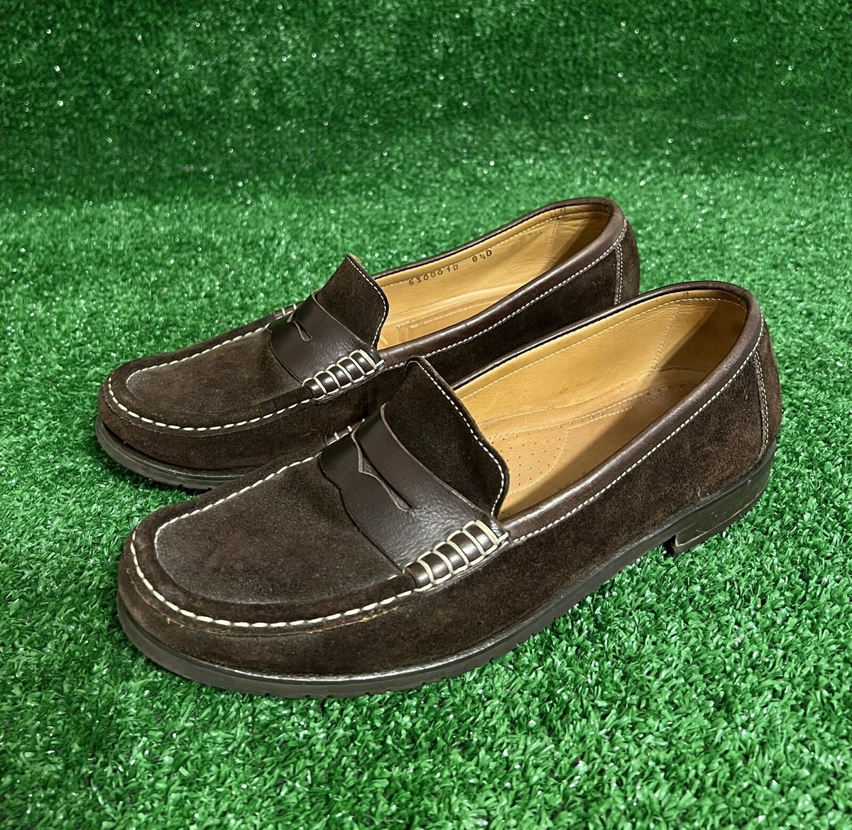 Martin Dingman Brown Leather Penny Loafers- New without Box Martin Dingman - Mocha Brown Leather Penny Loafer main image 3