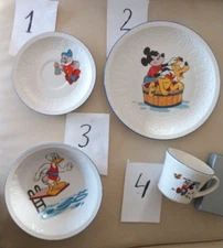 Select : Saucer, Plate, Bowl or Cup Pontesa Walt Disney Mickey Mouse Snow White