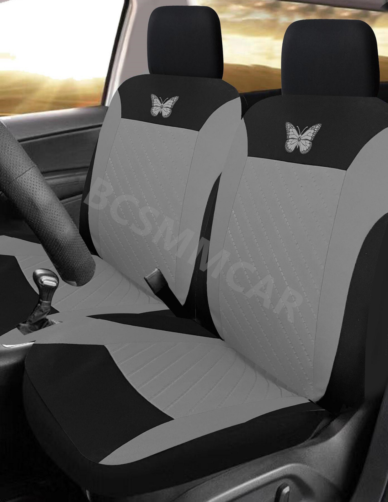 Car Seat Cover Cushion Protector Butterfly Pattern Fit For Honda Civic 2001-2022-image
