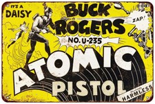 1937 Buck Rogers U-235 Atomic Pistol vintage Look reproduction Metal sign