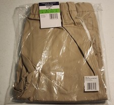 French Toast Youth Boy's 1-Pack B Adaptive Pull-On Chino Shorts, Khaki, Sz-14