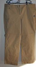 Lands End Fit 2 Women's Chino Pants, Flat Front, 18x31, Walnut Tan, NWT