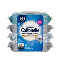 Cottonelle Fresh Care Flushable Wipes 168 Total sheets NEW EXPEDITED