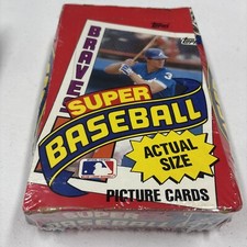 1984 Topps Super Baseball 36 RESealed Pack Box - Oversized Cards of Star Players