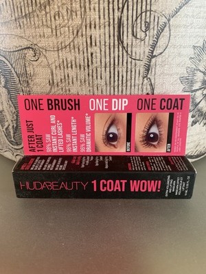 NIB Huda Beauty One Coat Wow Very Vanta Full Size Mascara Black