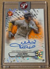 2023 Topps Pristine Juan Soto Encased Orange Autograph #20/25