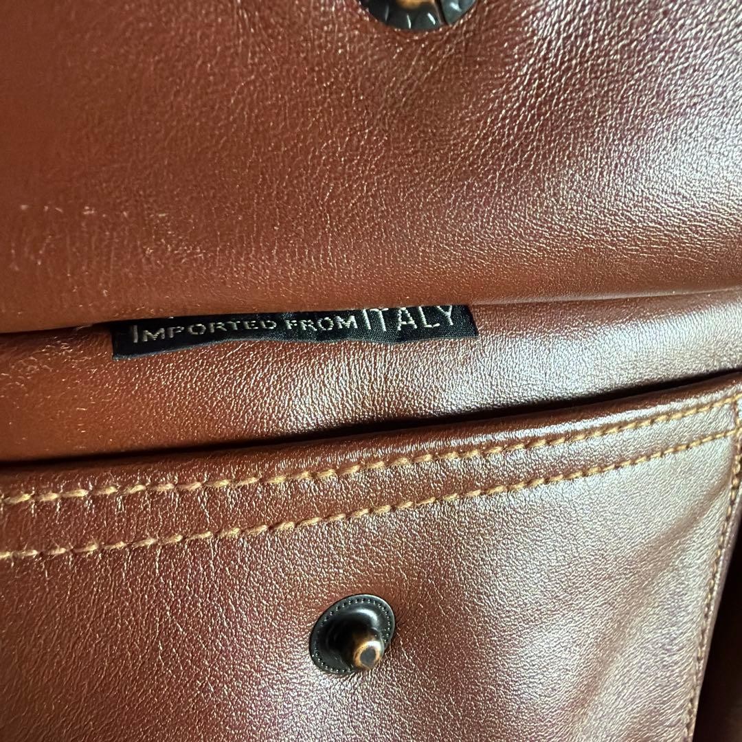 Buzz Rickson's A-2 Flight Jacket Brown Leather Si… - image 3