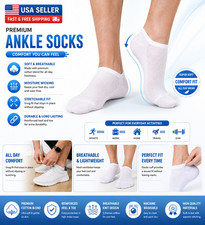 Men's Women's Cotton Trainer Socks Ankle Quarter Crew Casual Sports Thin Socks