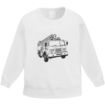 'Fire Engine' Kid's Sweatshirt / Sweater / Jumper (KW049286)