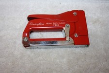 Vintage SWINGLINE #800 Heavy Duty Red Tacker Stapler Staple Gun Tool Made in USA