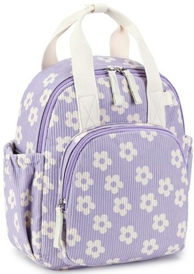 Bluboon Toddler Backpack for Age 2-4 (12'' H not Fit A4 Folder), Flower-purple