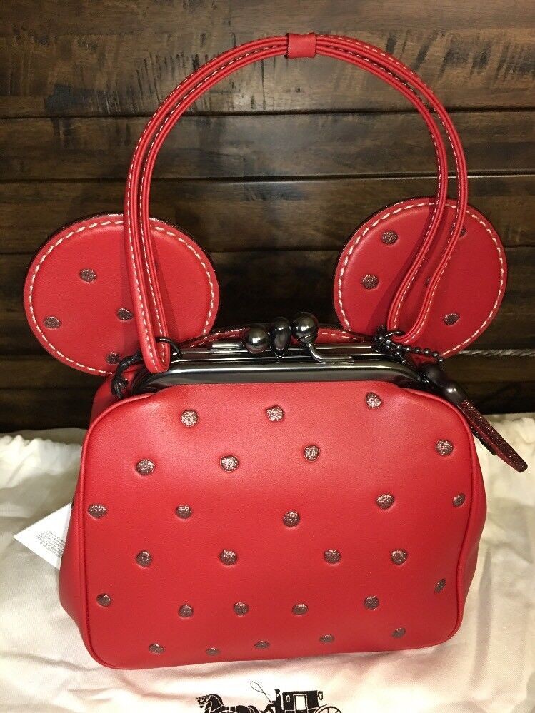 Coach 1941 Coach Minnie Mouse Kisslock Bag Disney X Coach 1941 Minnie Mouse  Kisslock Purse Bag 29188