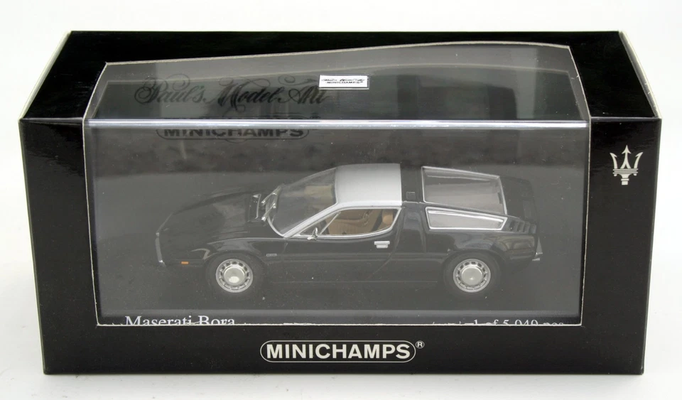 Maserati Bora Anno 1972-1978, Nero, Modello Minichamps In M. 1:43, OVP - Immagine 4 di 4