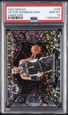 2023 PANINI MOSAIC VAR #238 VICTOR WEMBANYAMA PSA 10