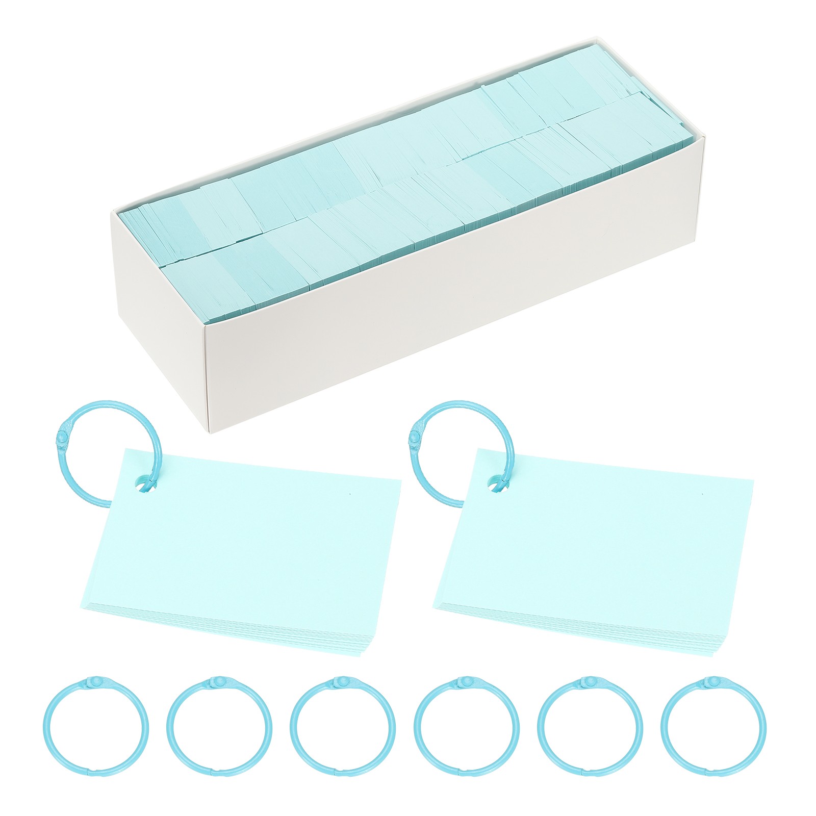 3"x2" Blanko-Visitenkarten aus Papier, 3000 Stück, kleine Karteikarten, Hellblau