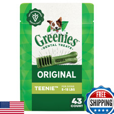 Greenies Dental Dog Treats Regular Size - Vet-Recommended, Plaque  Tartar Contr