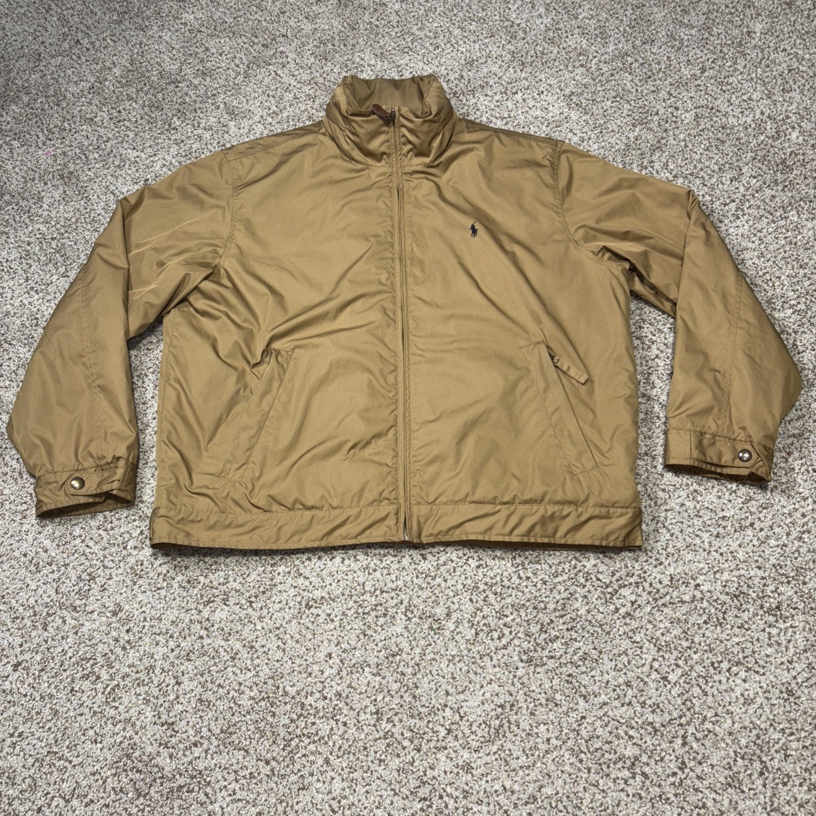 Vintage Polo Ralph Lauren Insulated Jacket Coat Tan Size XL