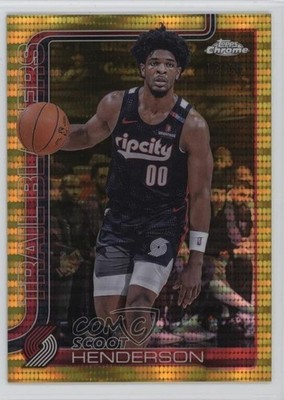 2025-26 Topps Chrome Gold Pulsar Refractor /50 Scoot Henderson #166 1d2n