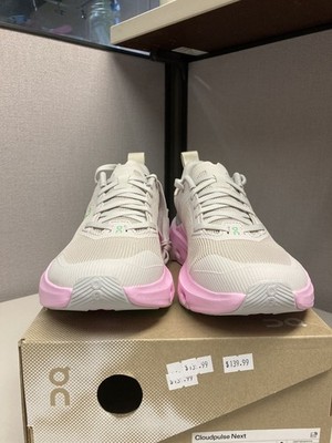 ON Running Women's Cloud Pulse Next Silver Honeydew Medium Width