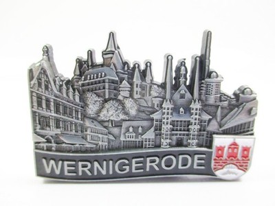 Wernigerode Magnet Metall Souvenir Germany Harz Brocken Altstadt