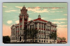 Syracuse NY-New York Hall Natural History Syracuse University Vintage Postcard