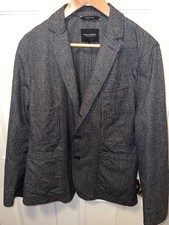 Banana Republic sport coat mens 42. S Modern Slim Fit Herringbone Gray Blazer